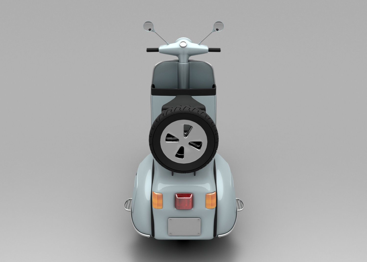 Bajaj Scooter 3D model_8