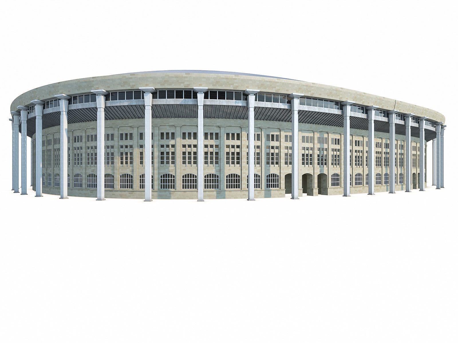 Stadium Luzhniki Low-poly 3D model_2