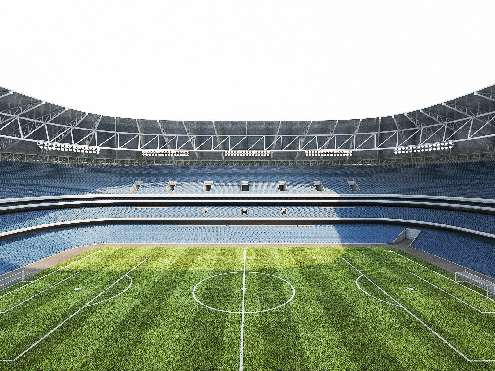 Stadium Luzhniki Low-poly 3D model_6