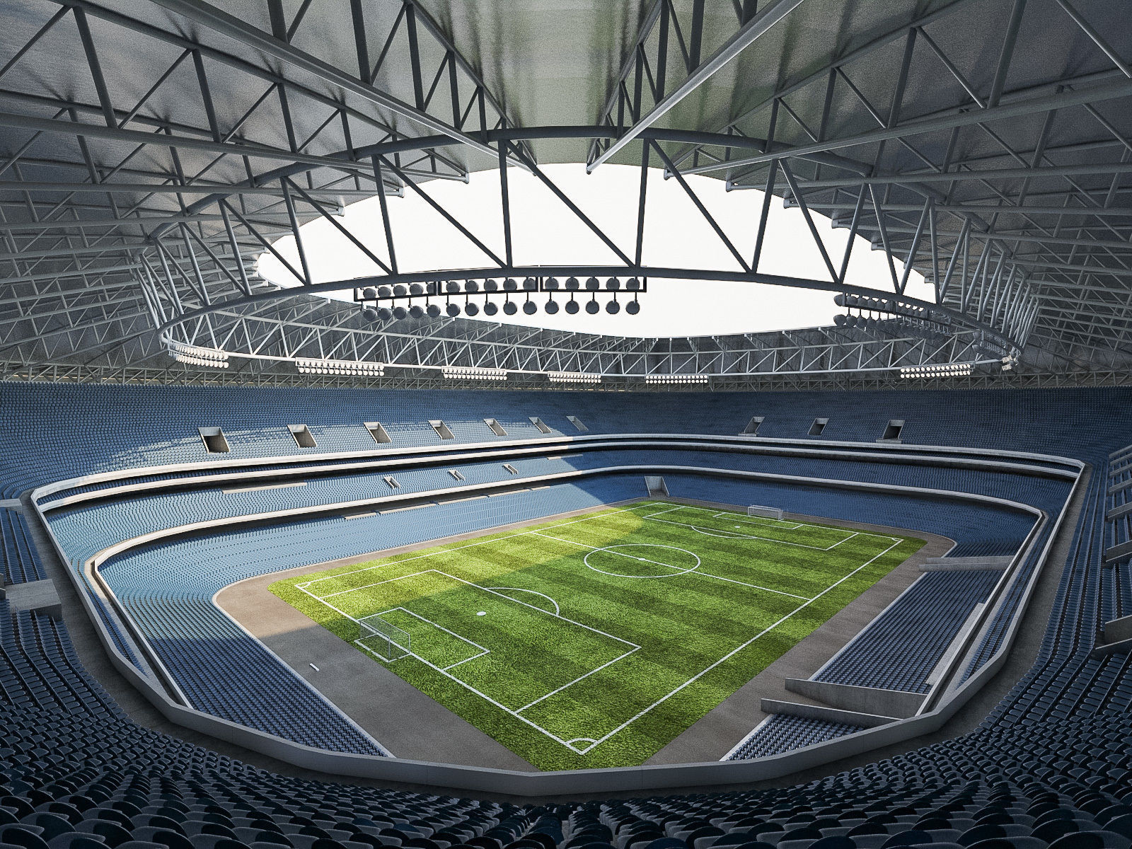 Stadium Luzhniki Low-poly 3D model_8