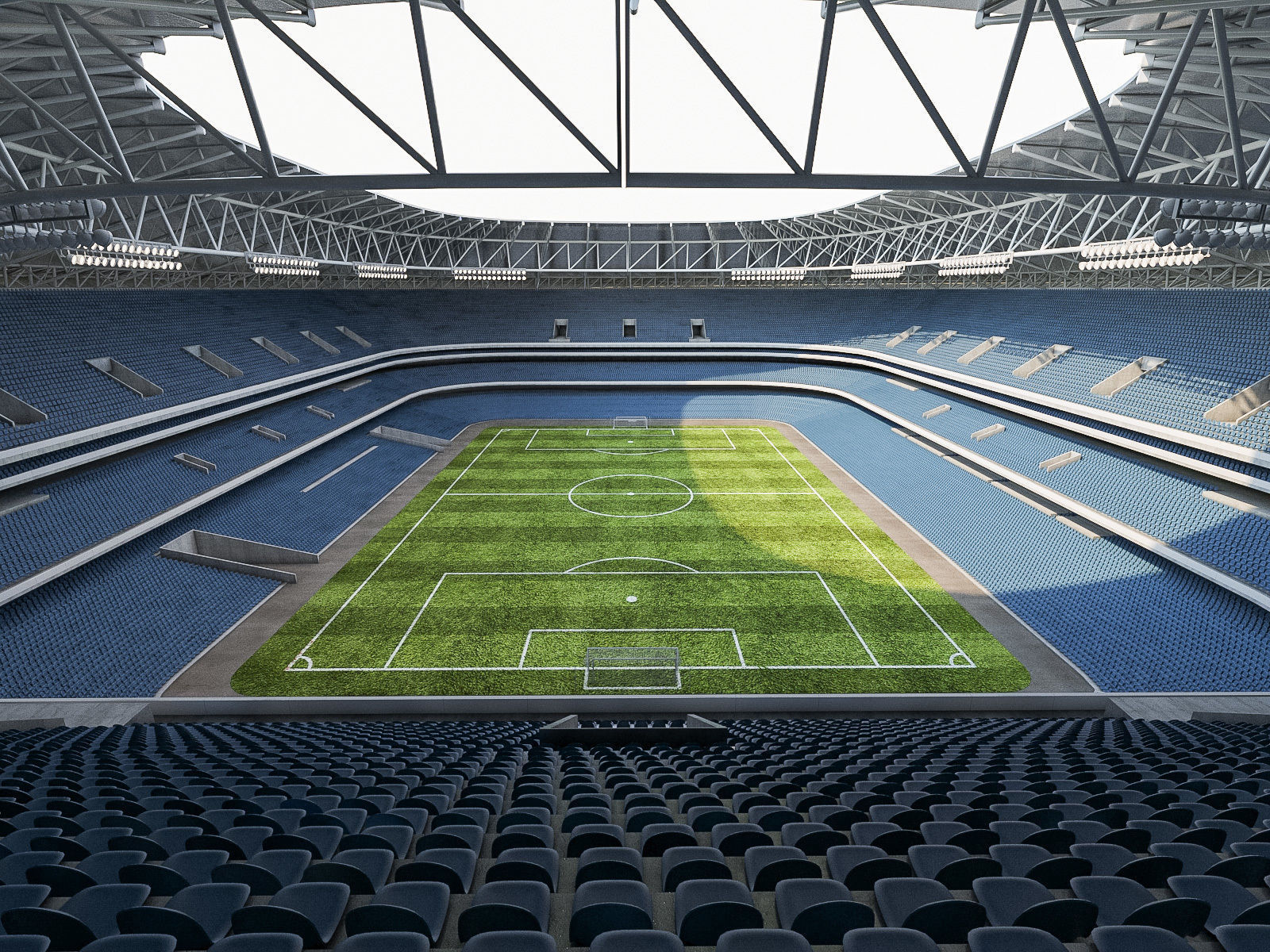 Stadium Luzhniki Low-poly 3D model_7