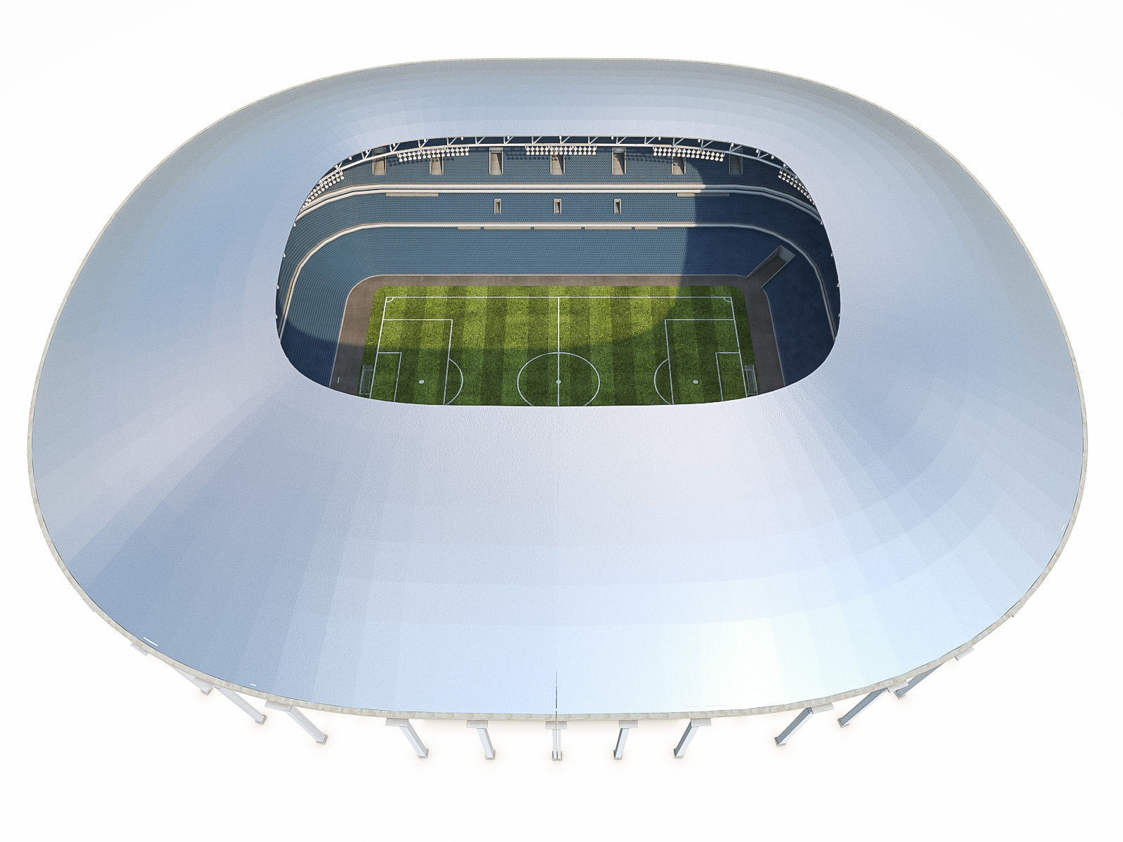 Stadium Luzhniki Low-poly 3D model_14