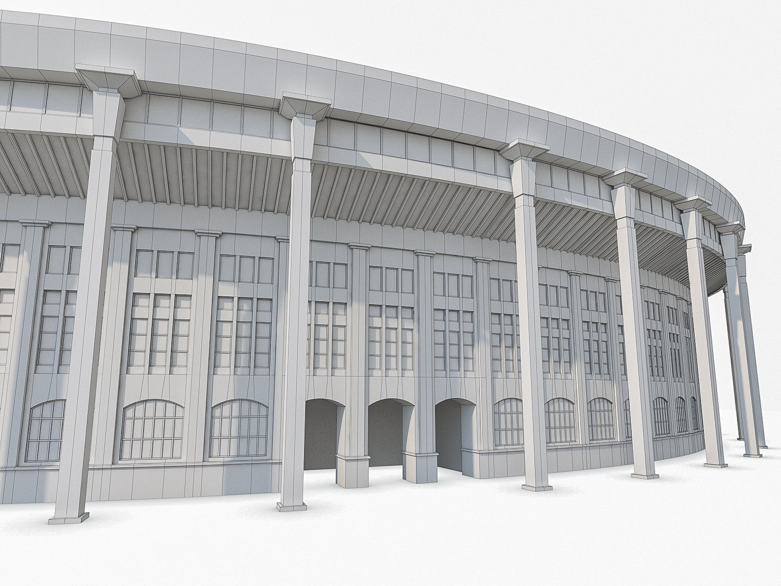 Stadium Luzhniki Low-poly 3D model_19