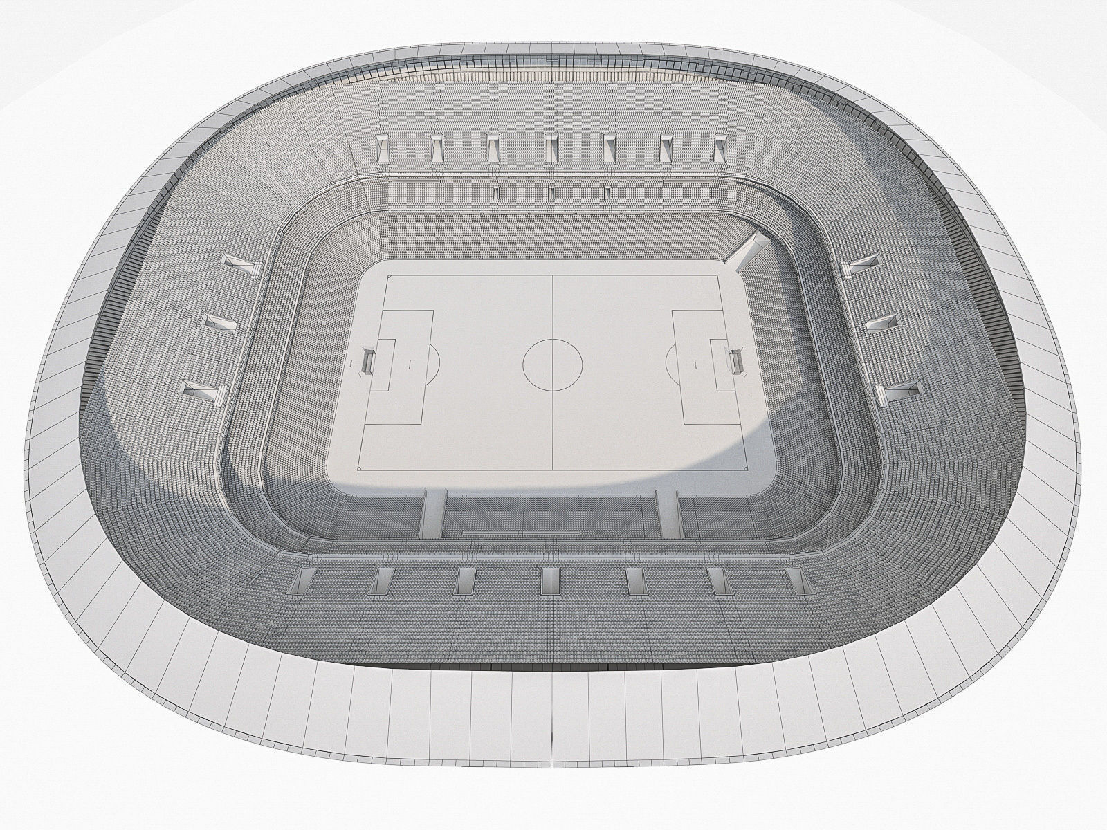 Stadium Luzhniki Low-poly 3D model_25