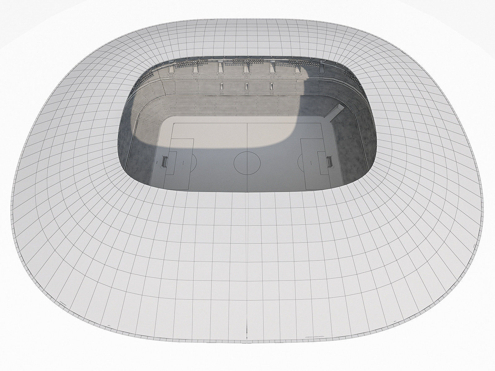 Stadium Luzhniki Low-poly 3D model_20