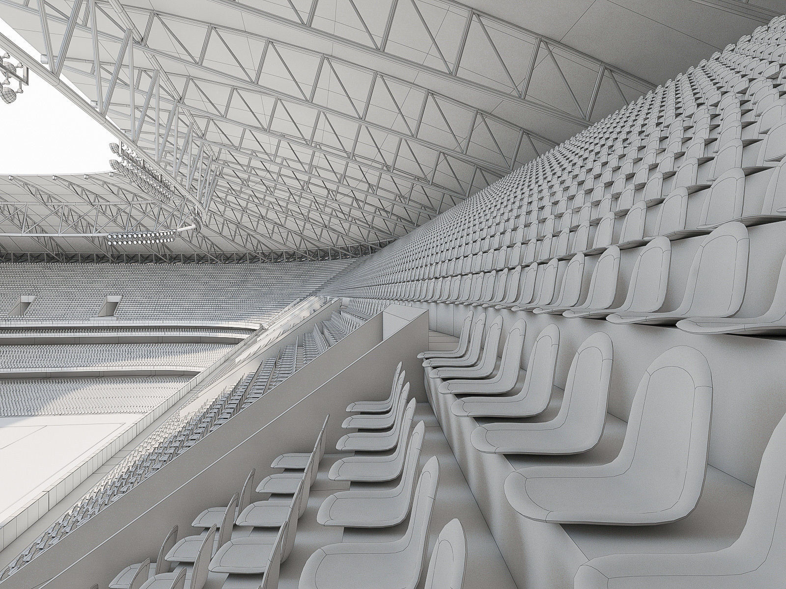 Stadium Luzhniki Low-poly 3D model_16