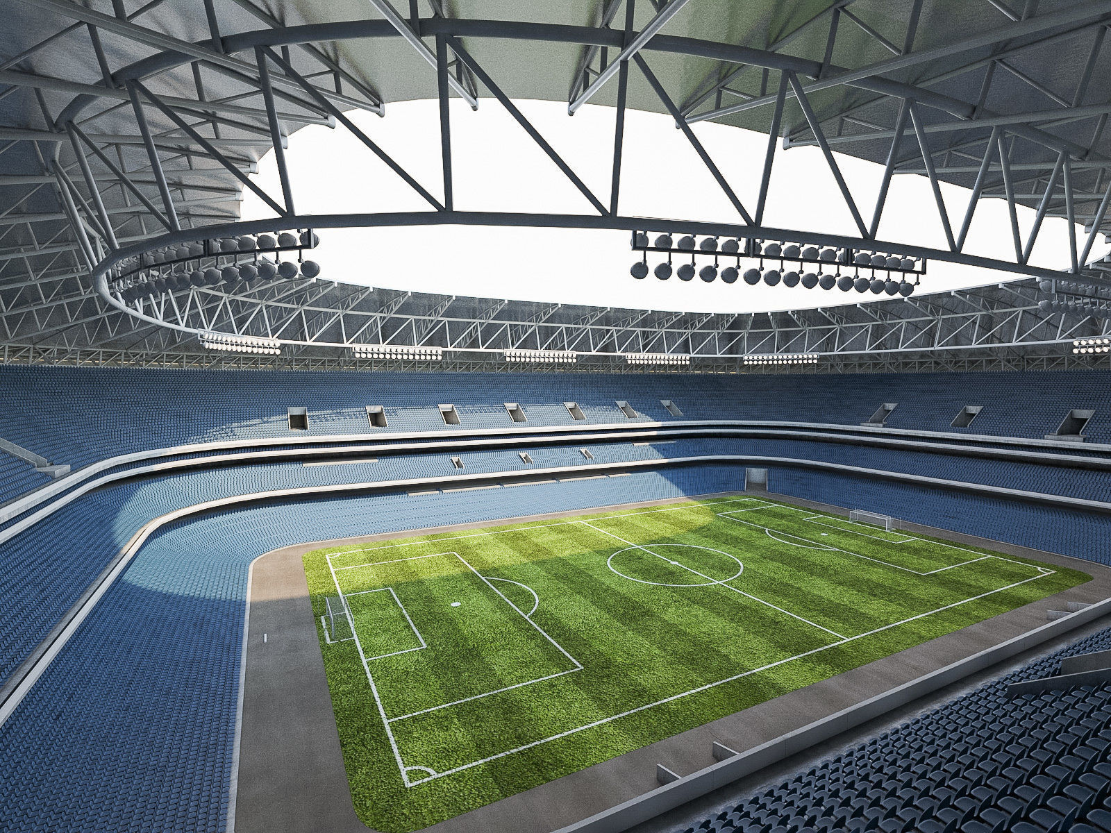 Stadium Luzhniki Low-poly 3D model_5