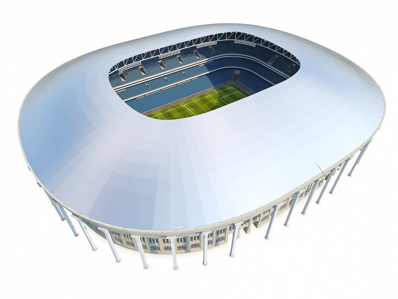 Stadium Luzhniki Low-poly 3D model_13