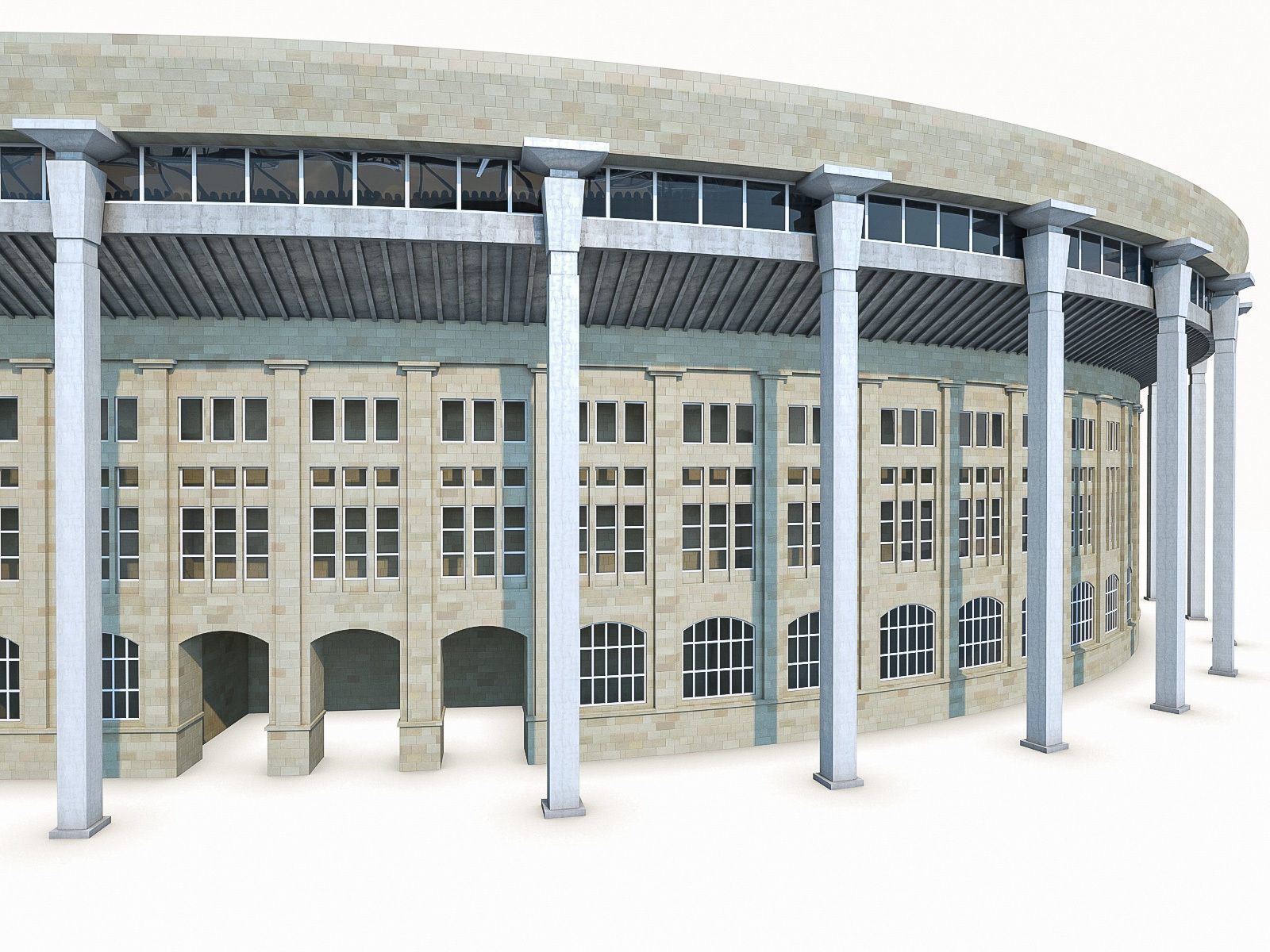 Stadium Luzhniki Low-poly 3D model_3