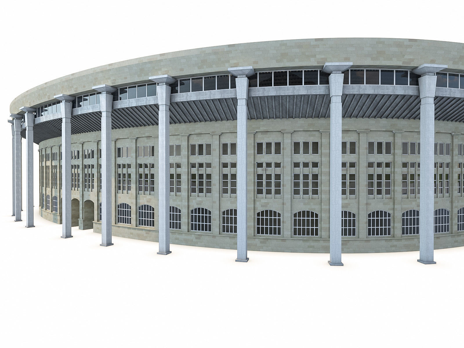 Stadium Luzhniki Low-poly 3D model_15