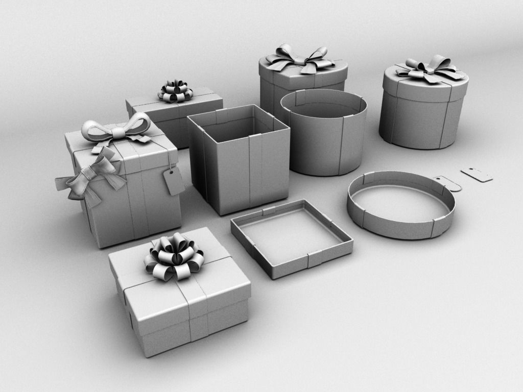 Gift Boxes 3d models 3D model_1