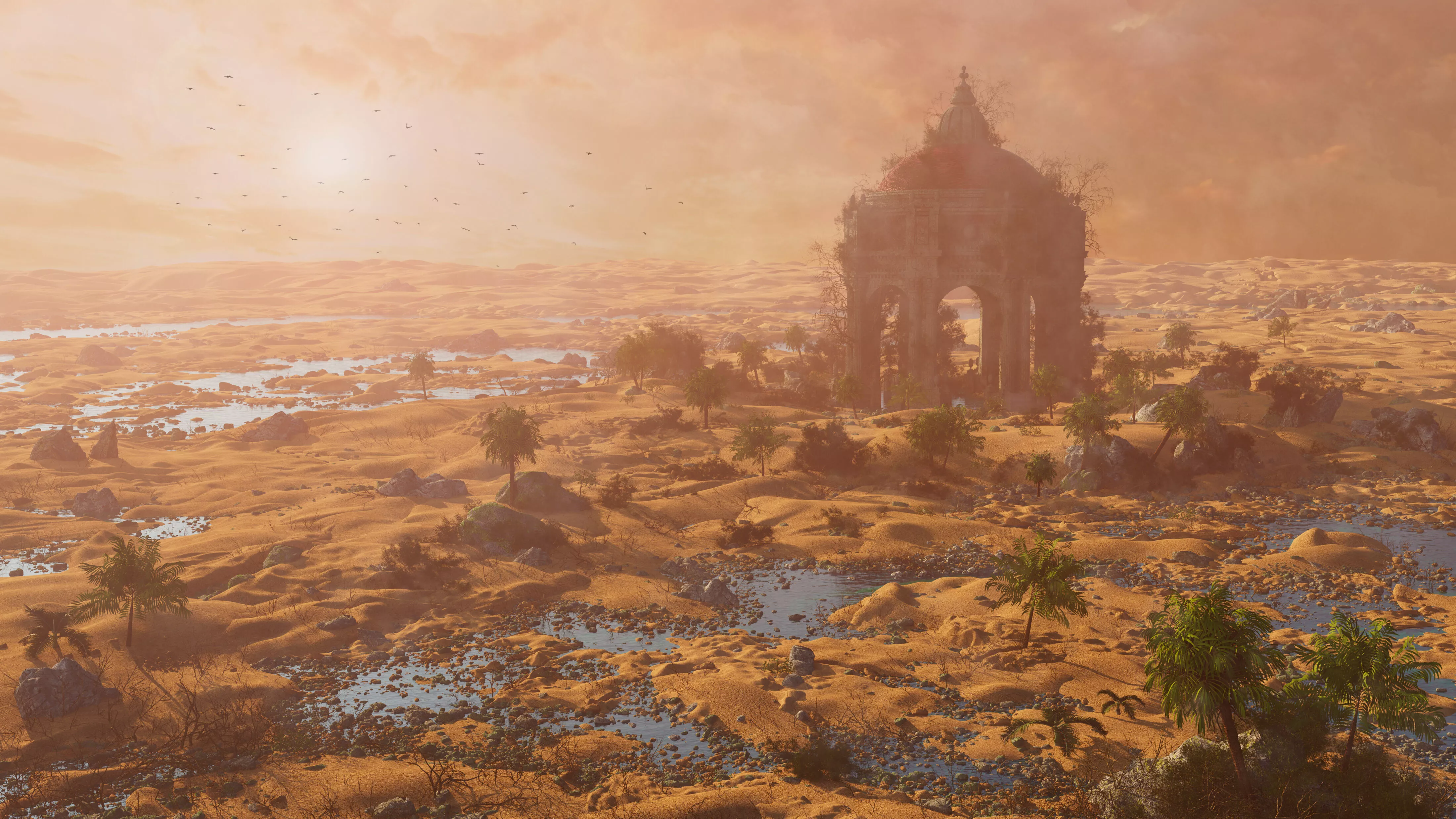 Lost Oasis Temple 3D model