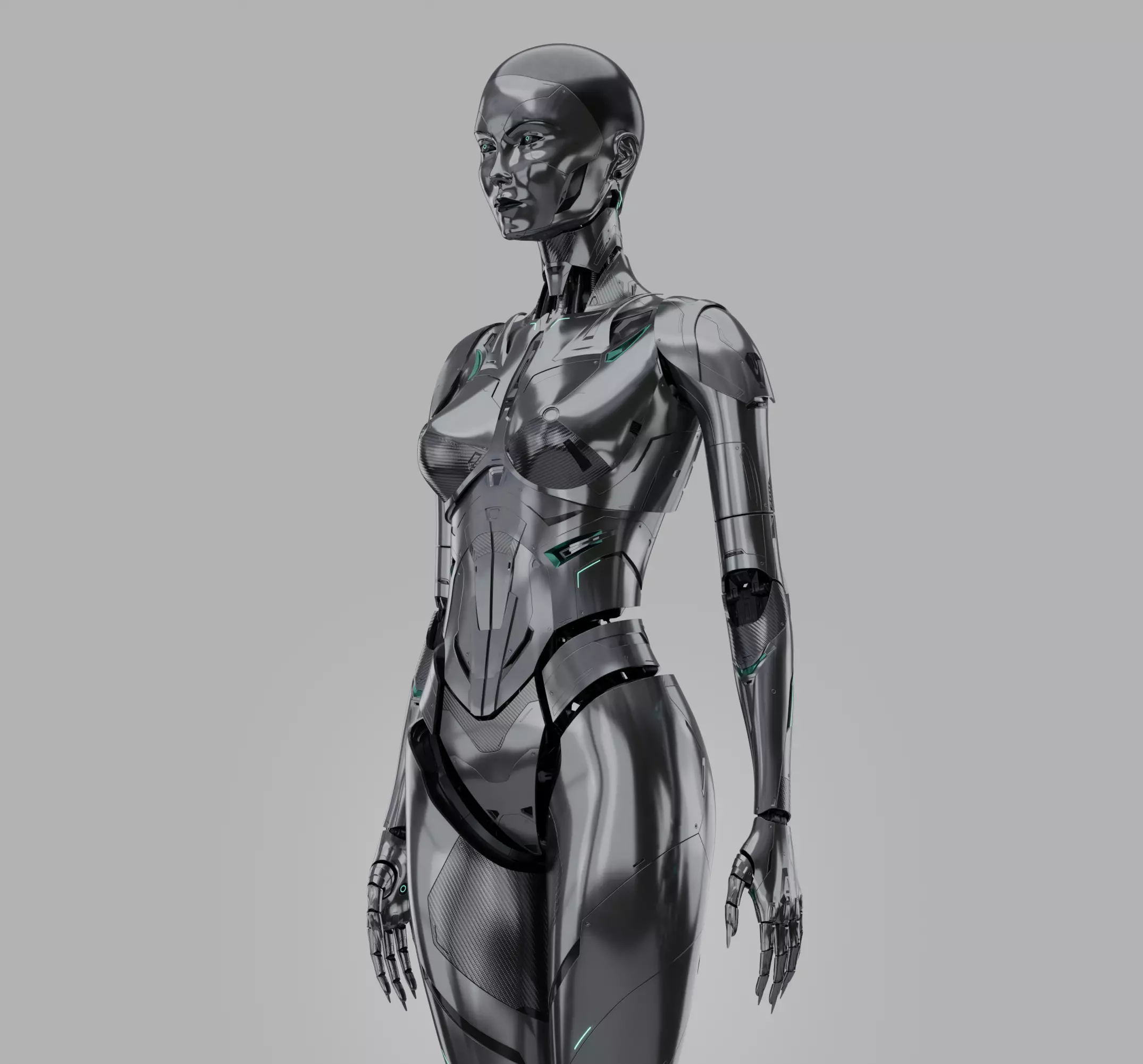 Robot Woman 3D model