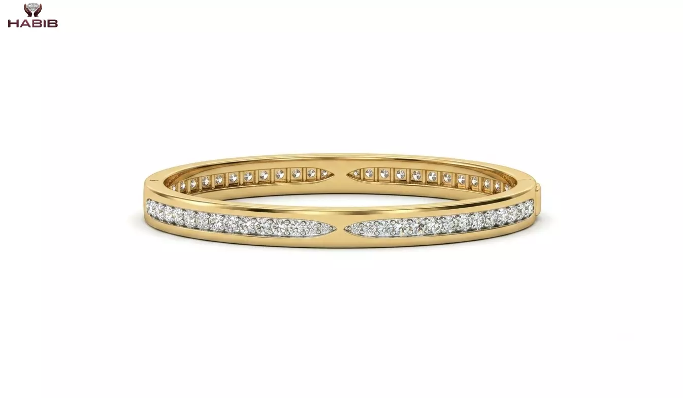Luxury Diamond Bangle CAD Model 3D print model