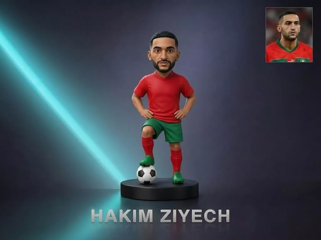 Hakim Ziyech 3D Printable Figurine 3D print model