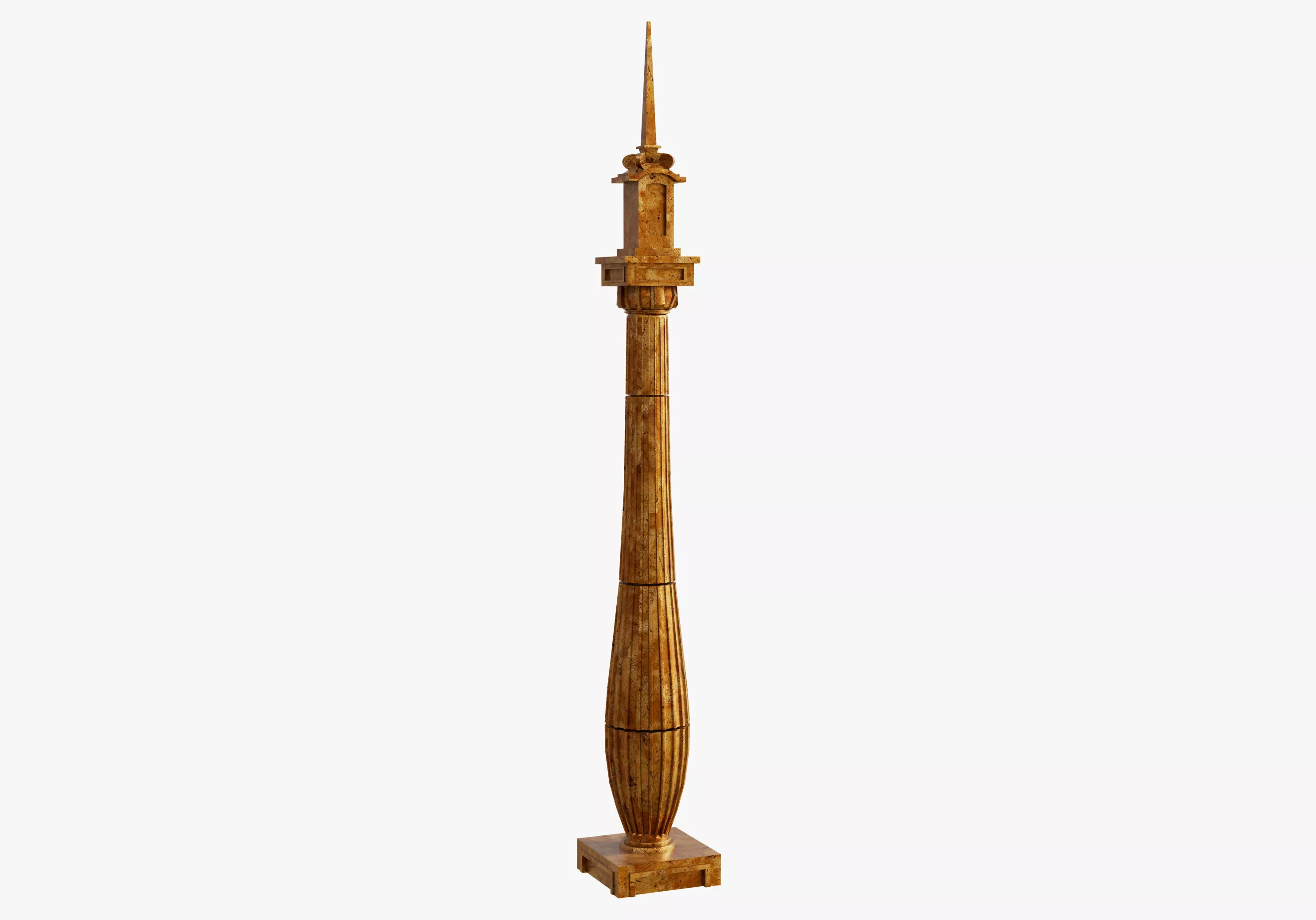 Free Golden Column Free 3D model