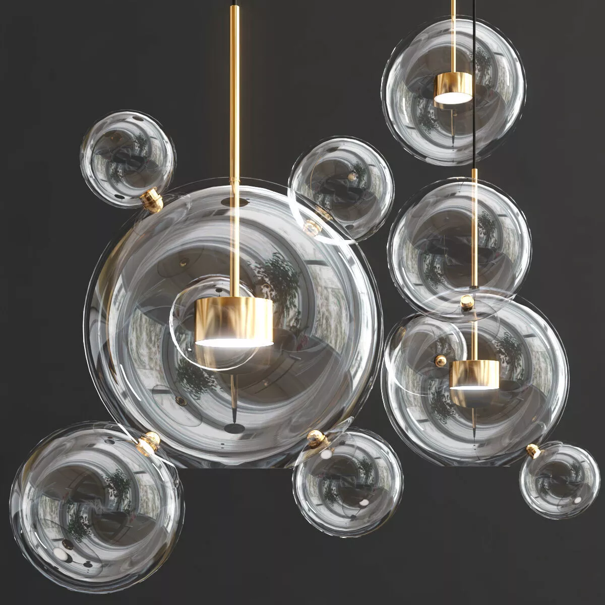 BUBBLE pendant lamp 3D model