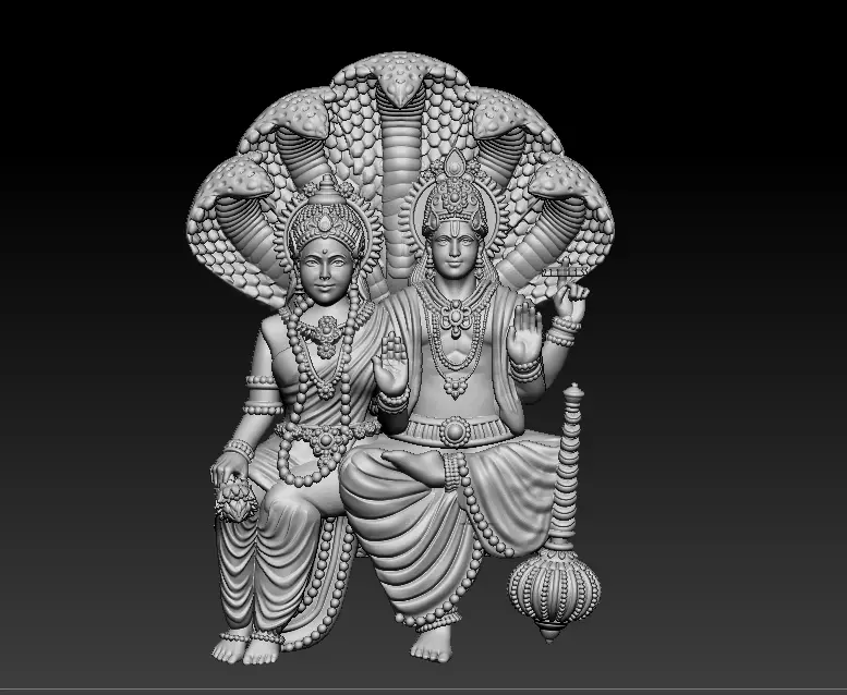 laxmi narayan high quality printed model 3D print model
