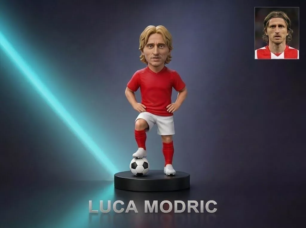 Luka Modric 3D Printable Figurine 3D print model