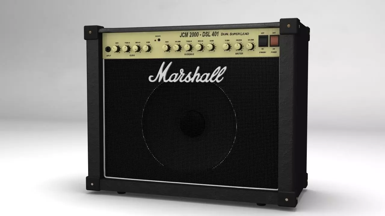 Marshall Amplifier 3D model_0