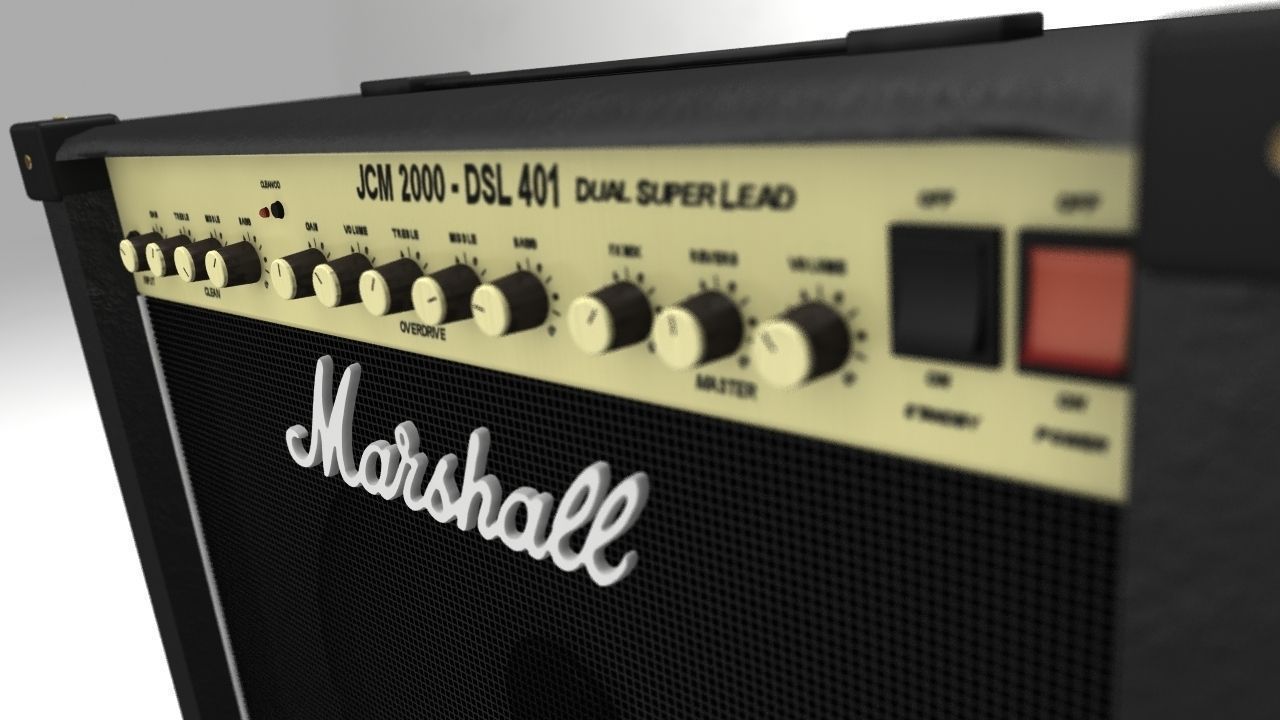 Marshall Amplifier 3D model_3