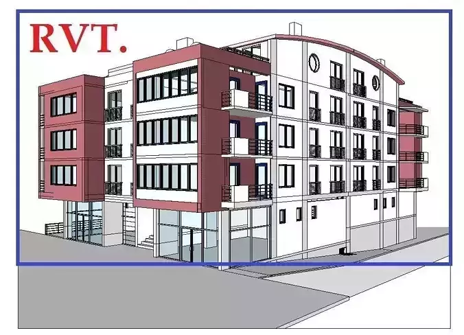 Building Design Revit Model 3D model