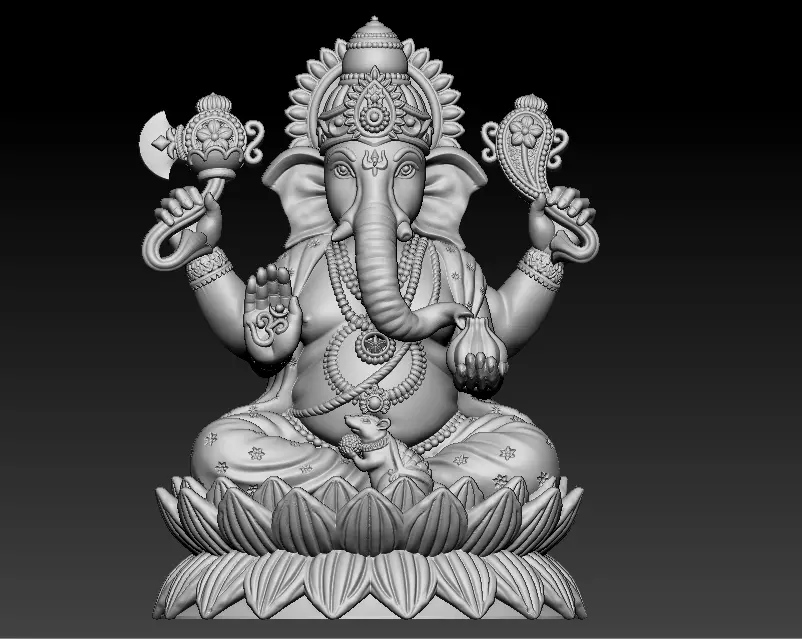 ganesh high quality 3d printed model 3D print model
