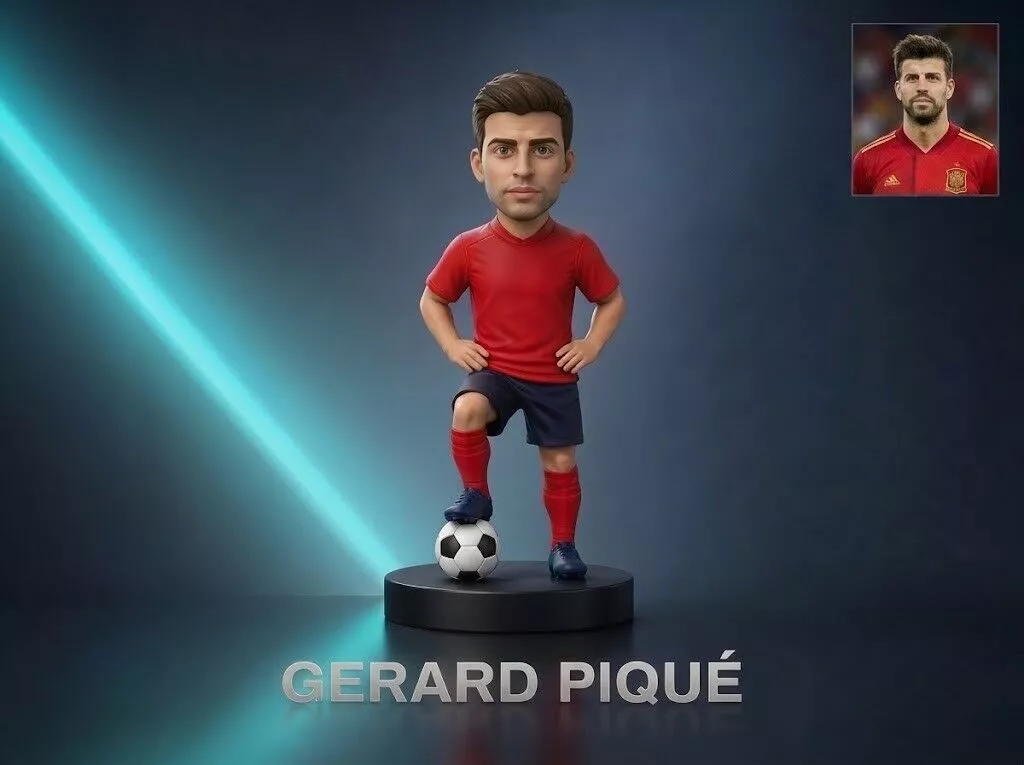 Gerard Pique 3D Printable Figurine 3D print model
