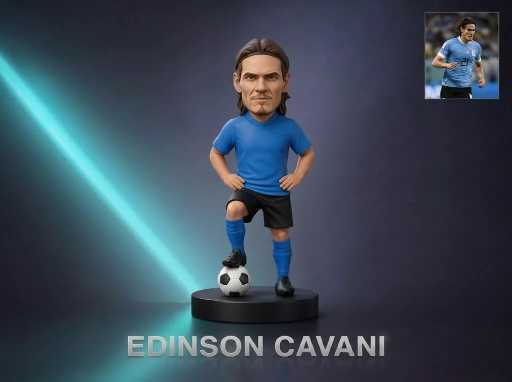 Edinson Cavani 3D Printable Figurine 3D print model