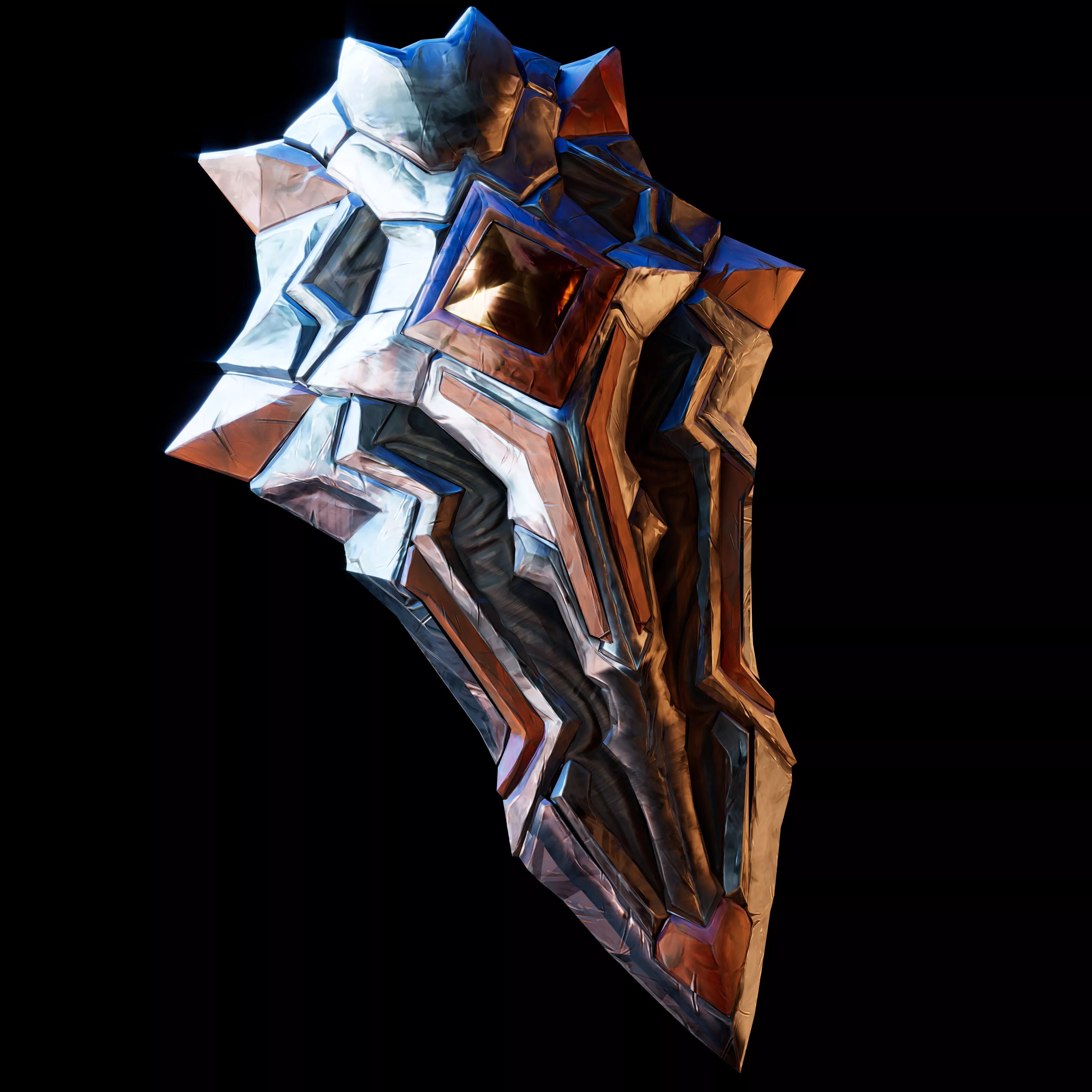 Stylized Shield Free low-poly 3D model
