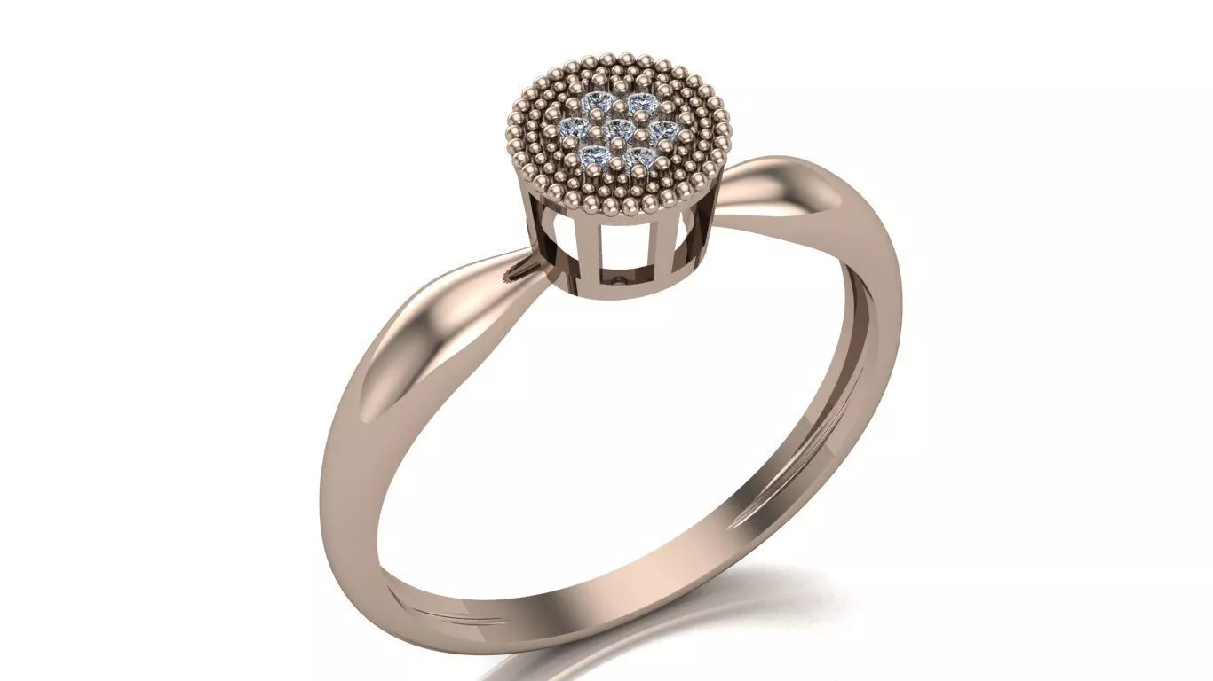 Small Cluster Top Ring 3D print model