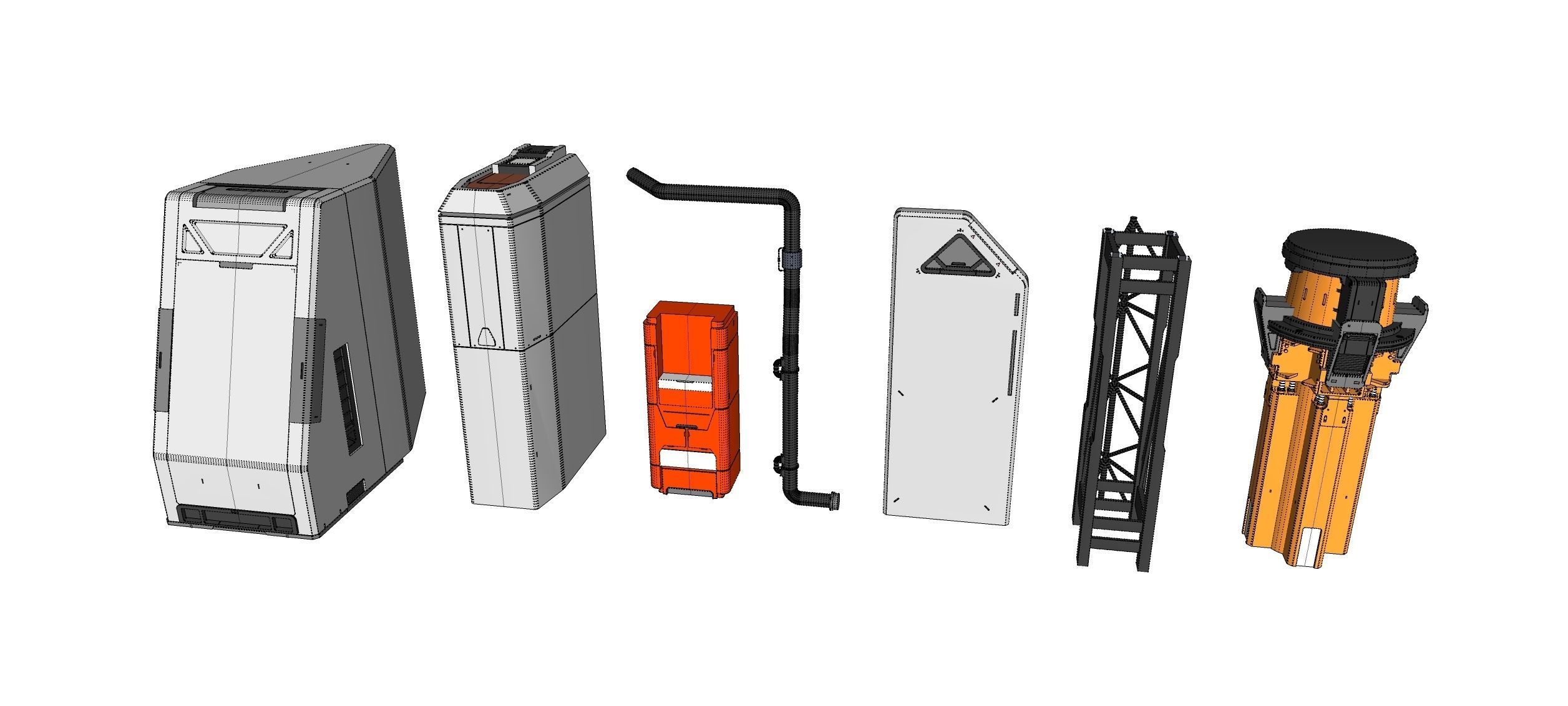 Sci-Fi architecture Elements collection 33 3D model_24