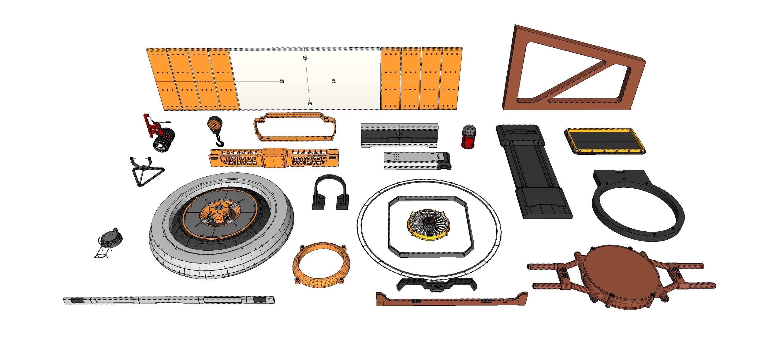 Sci-Fi architecture Elements collection 33 3D model_23