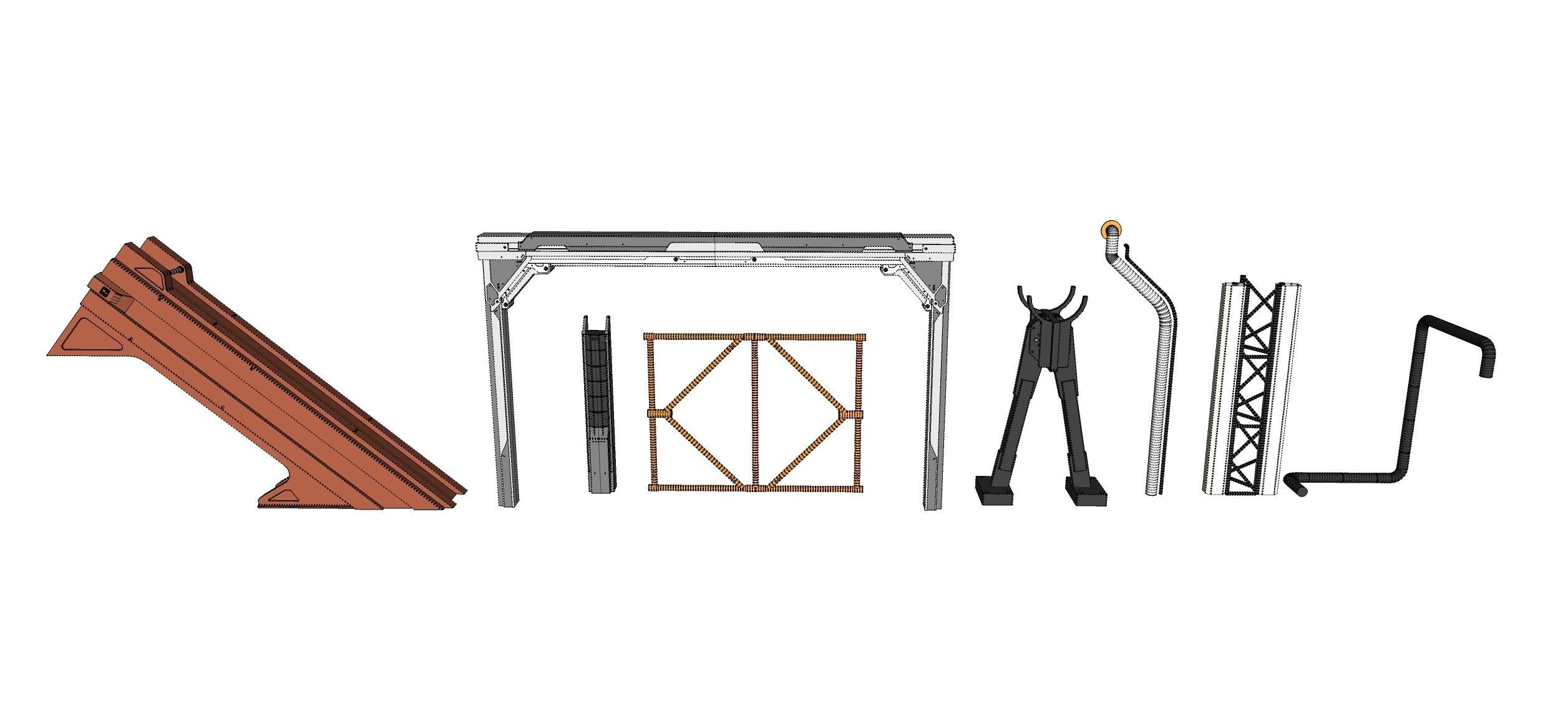 Sci-Fi architecture Elements collection 33 3D model_30