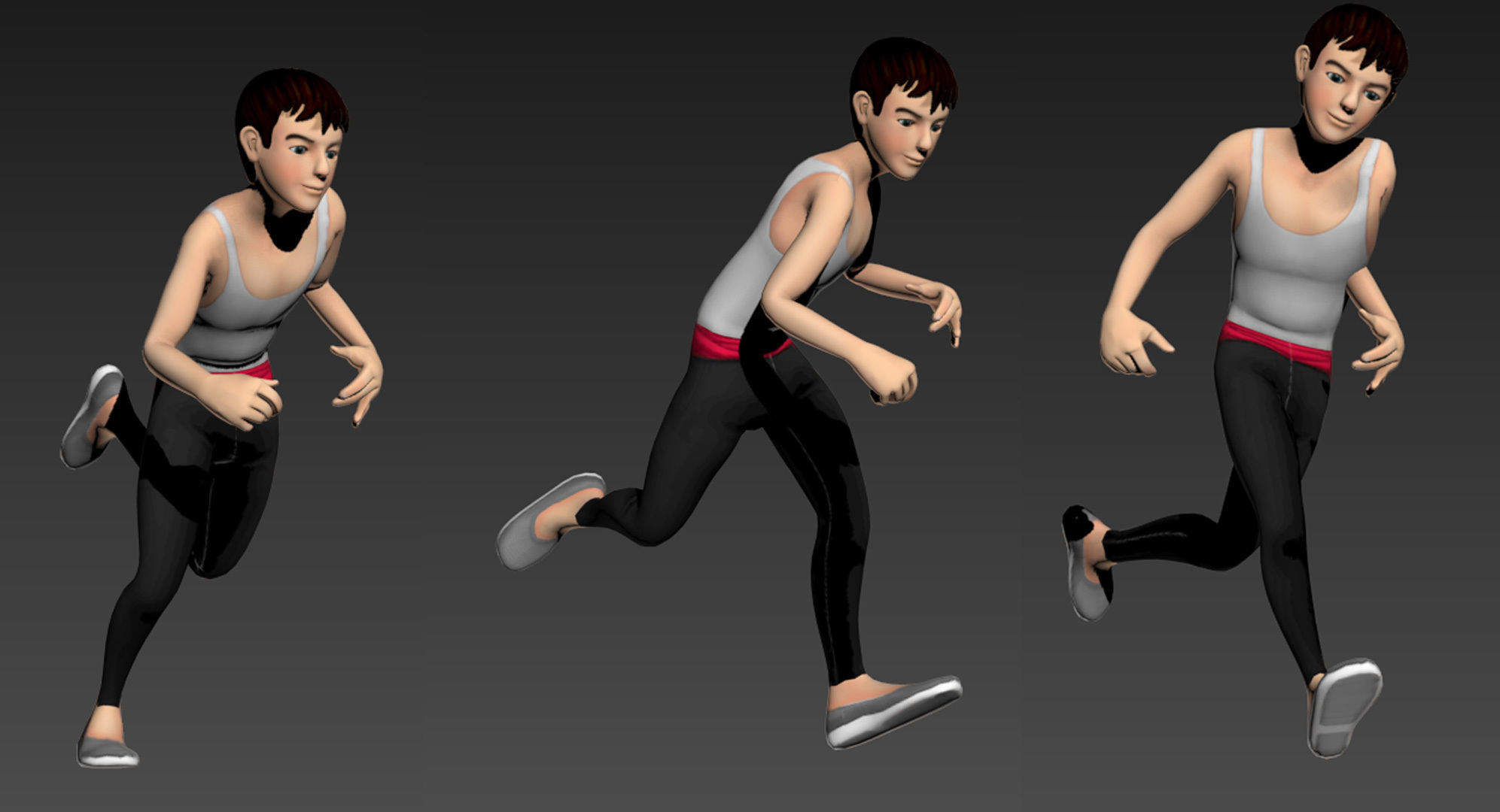 Relaxed Man Character Low-poly 3D model_3