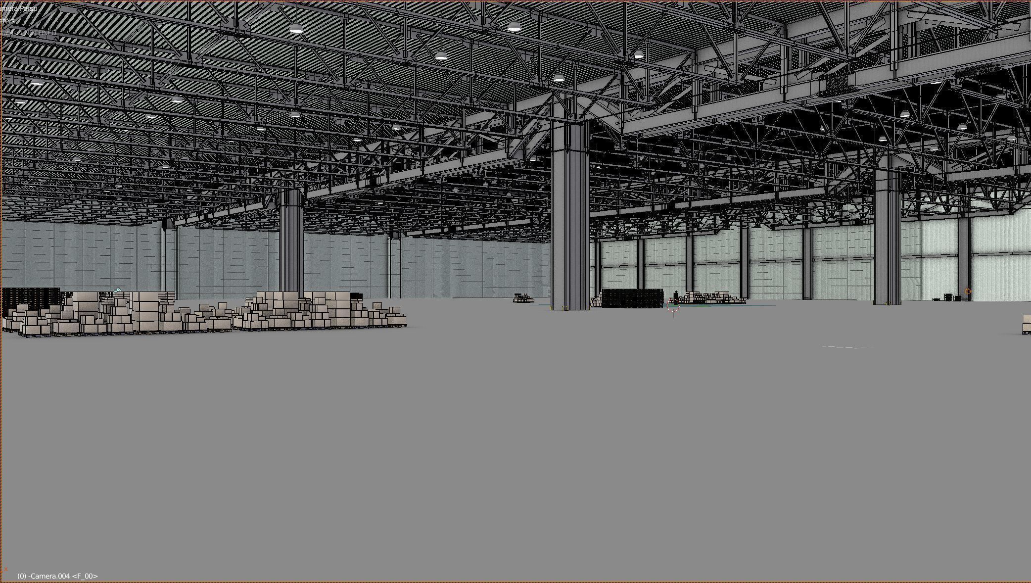 Warehouse Interior 3 Low-poly 3D model_5