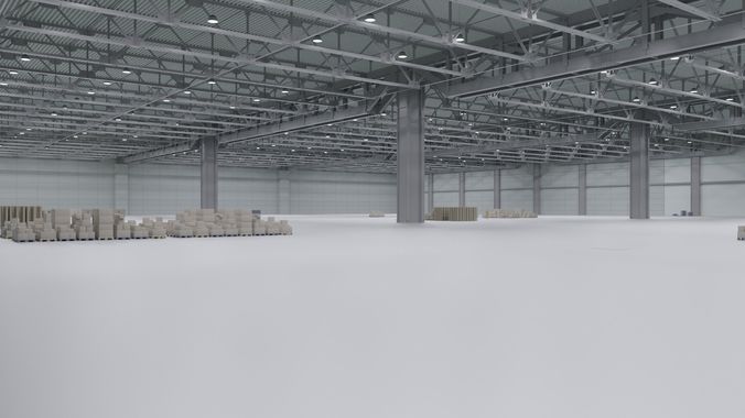 Warehouse Interior 3 Low-poly 3D model