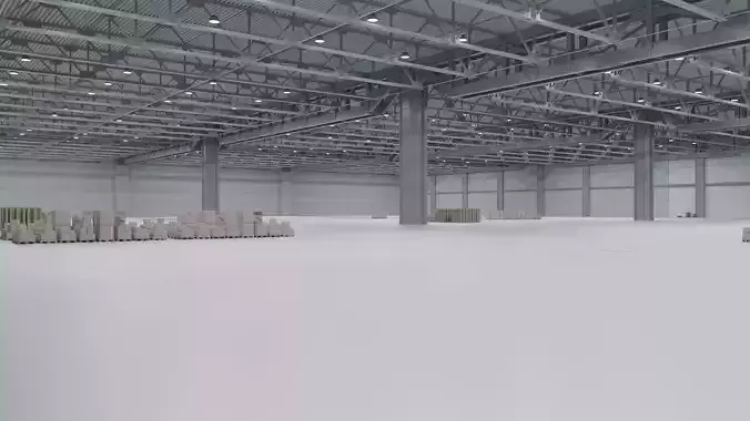Warehouse Interior 3 Low-poly 3D model