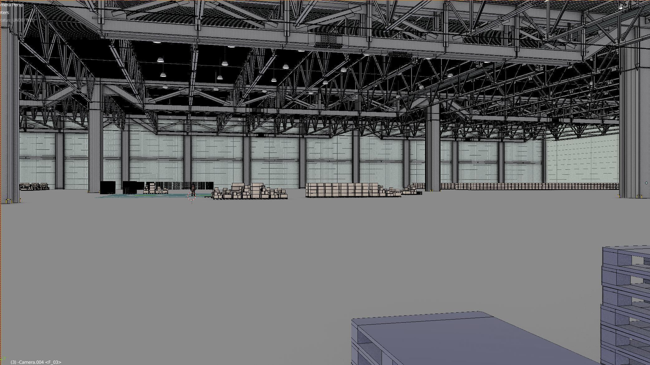 Warehouse Interior 3 Low-poly 3D model_8