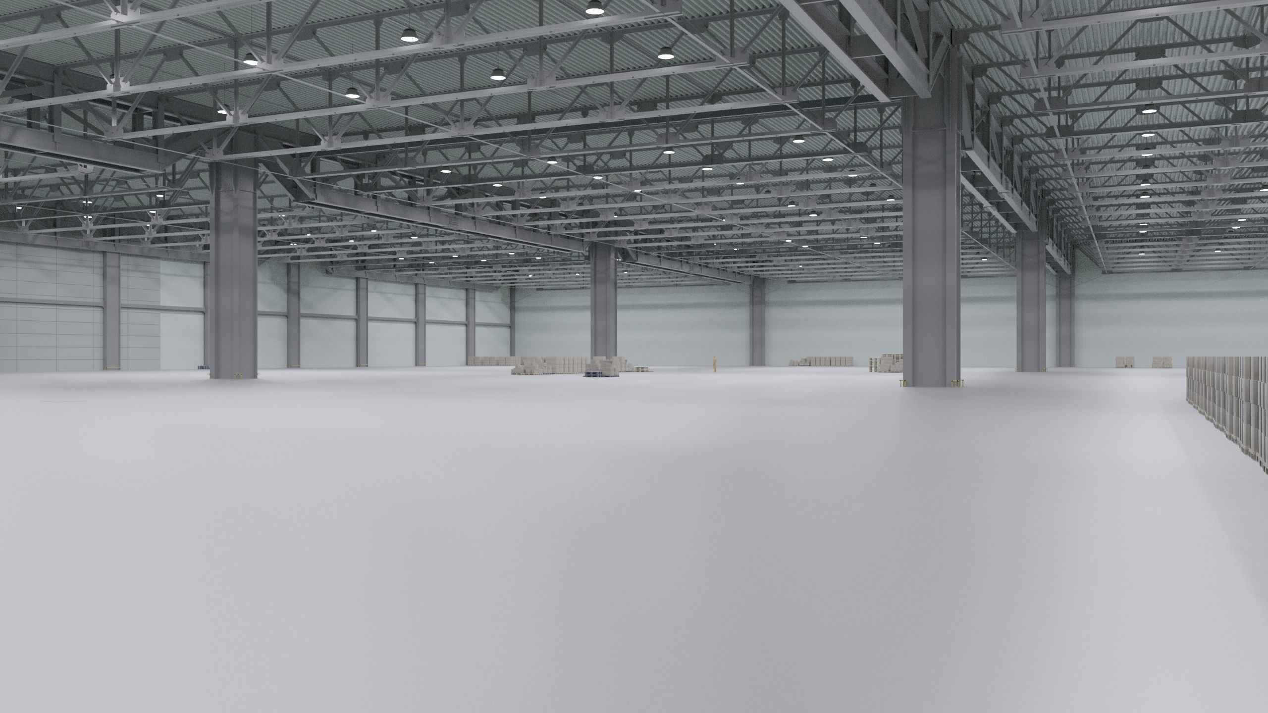 Warehouse Interior 3 Low-poly 3D model_4