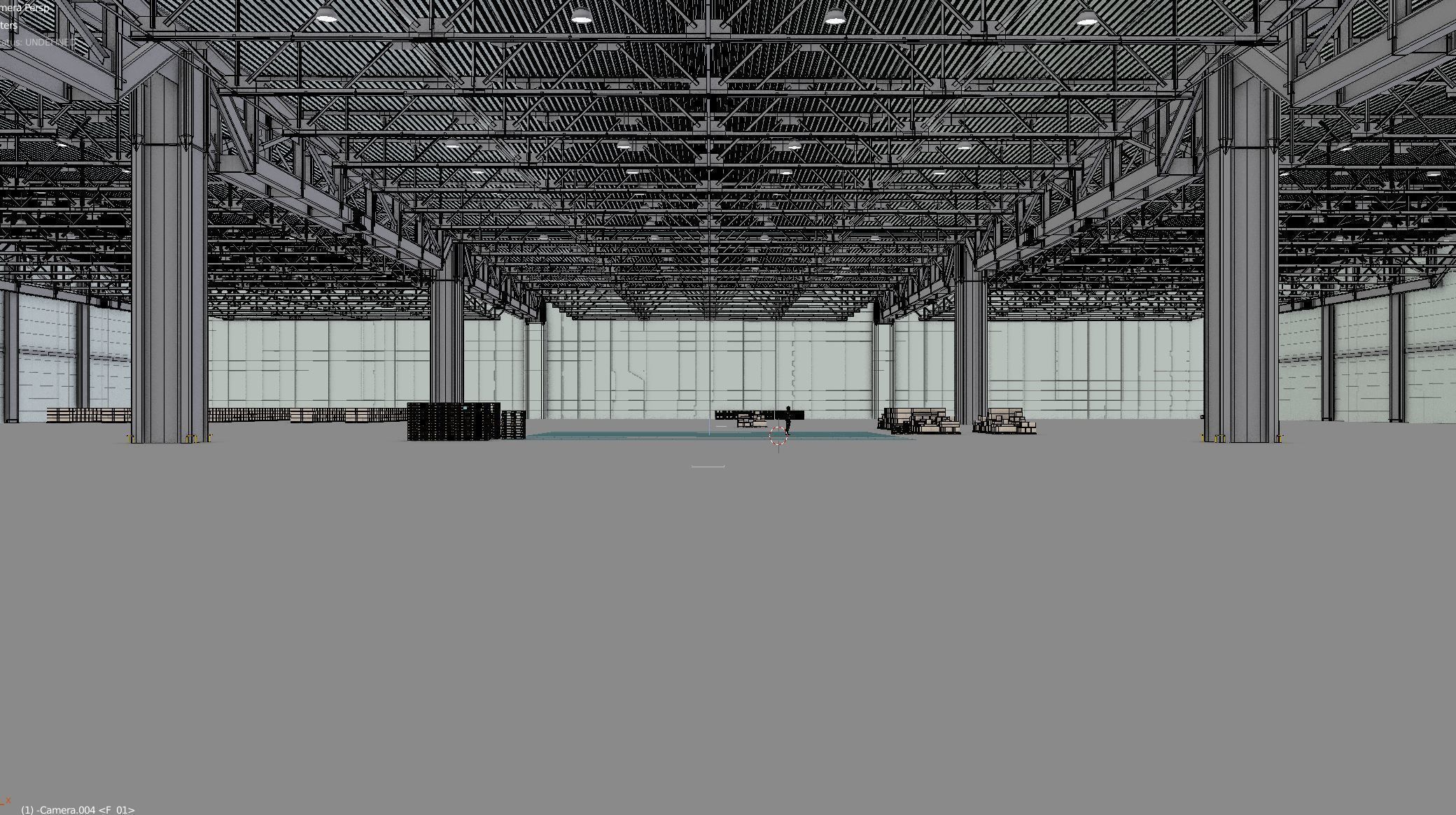 Warehouse Interior 3 Low-poly 3D model_6