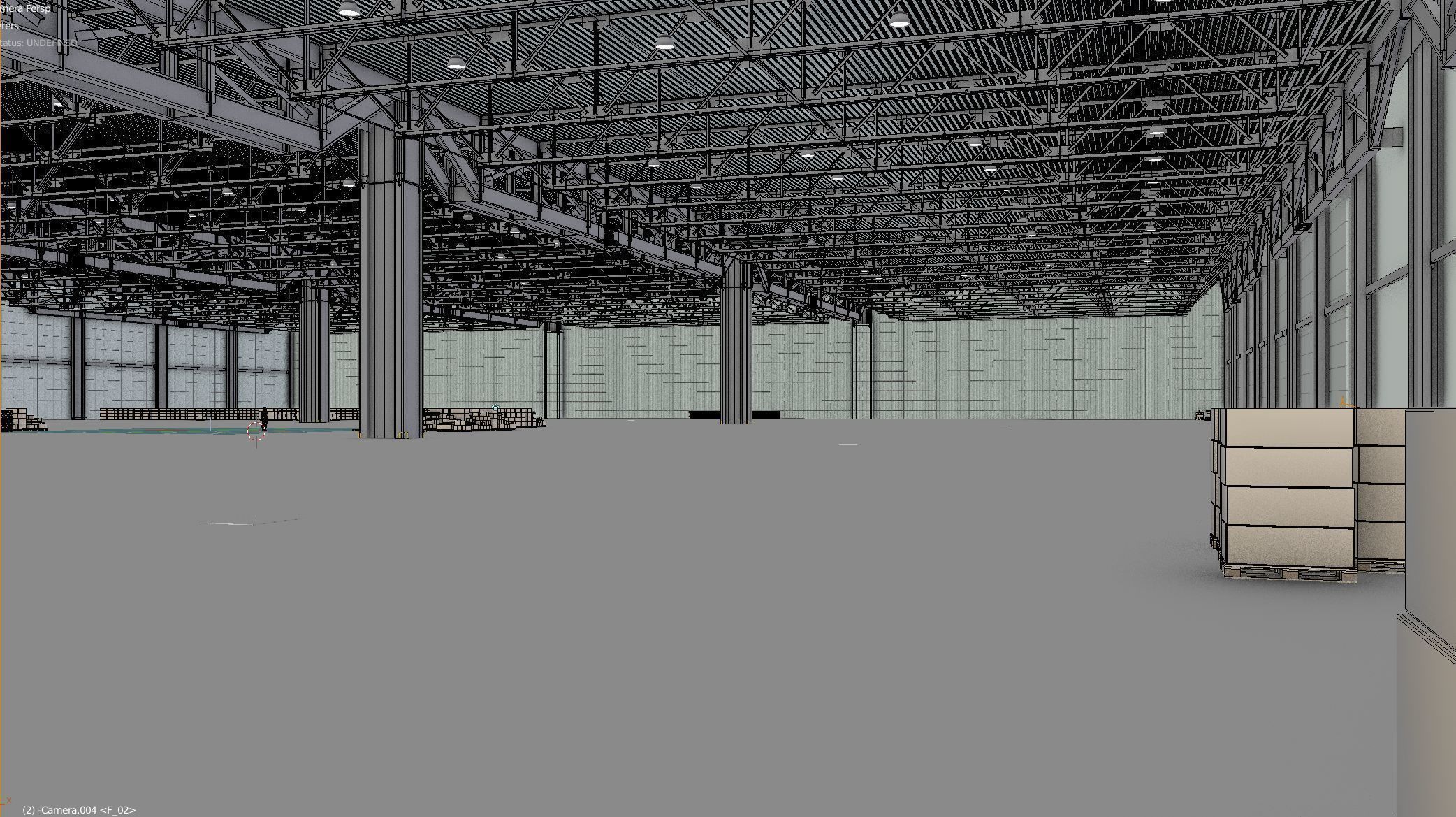 Warehouse Interior 3 Low-poly 3D model_7