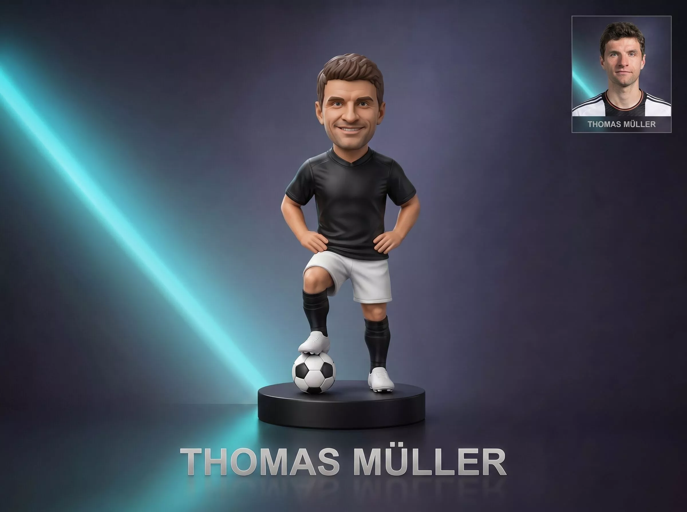 Thomas Muller Footballer Figurine 3D Print Model 3D print model