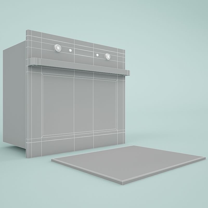 Oven And Hob Installation 3D model_4