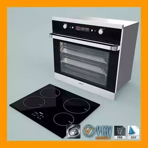 Oven And Hob Installation 3D model