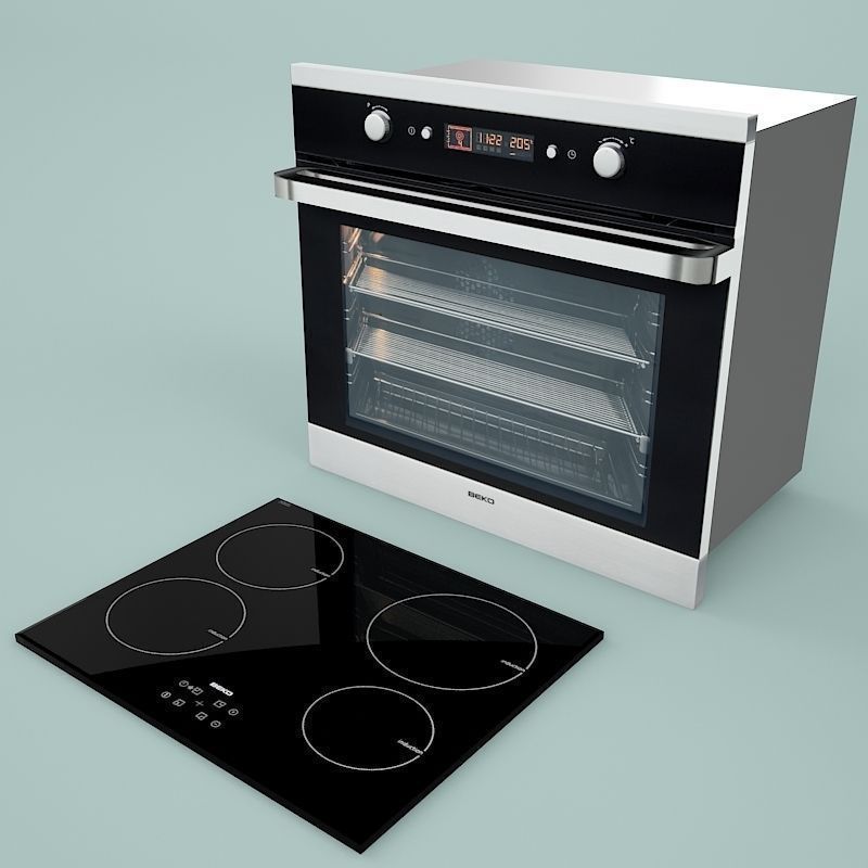 Oven And Hob Installation 3D model_1