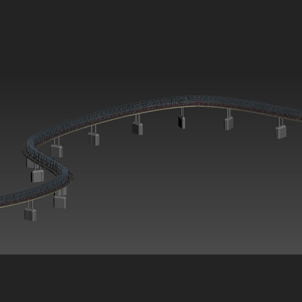 Bridge Construct - 3d model - vray ready 3D model_11