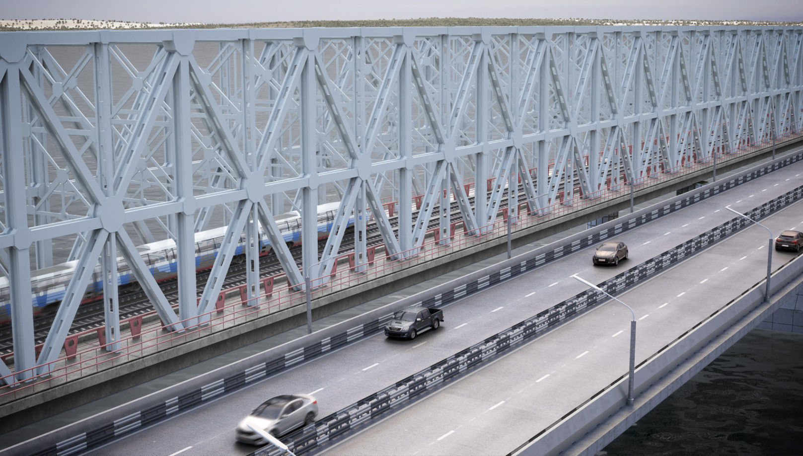 Bridge Construct - 3d model - vray ready 3D model_2