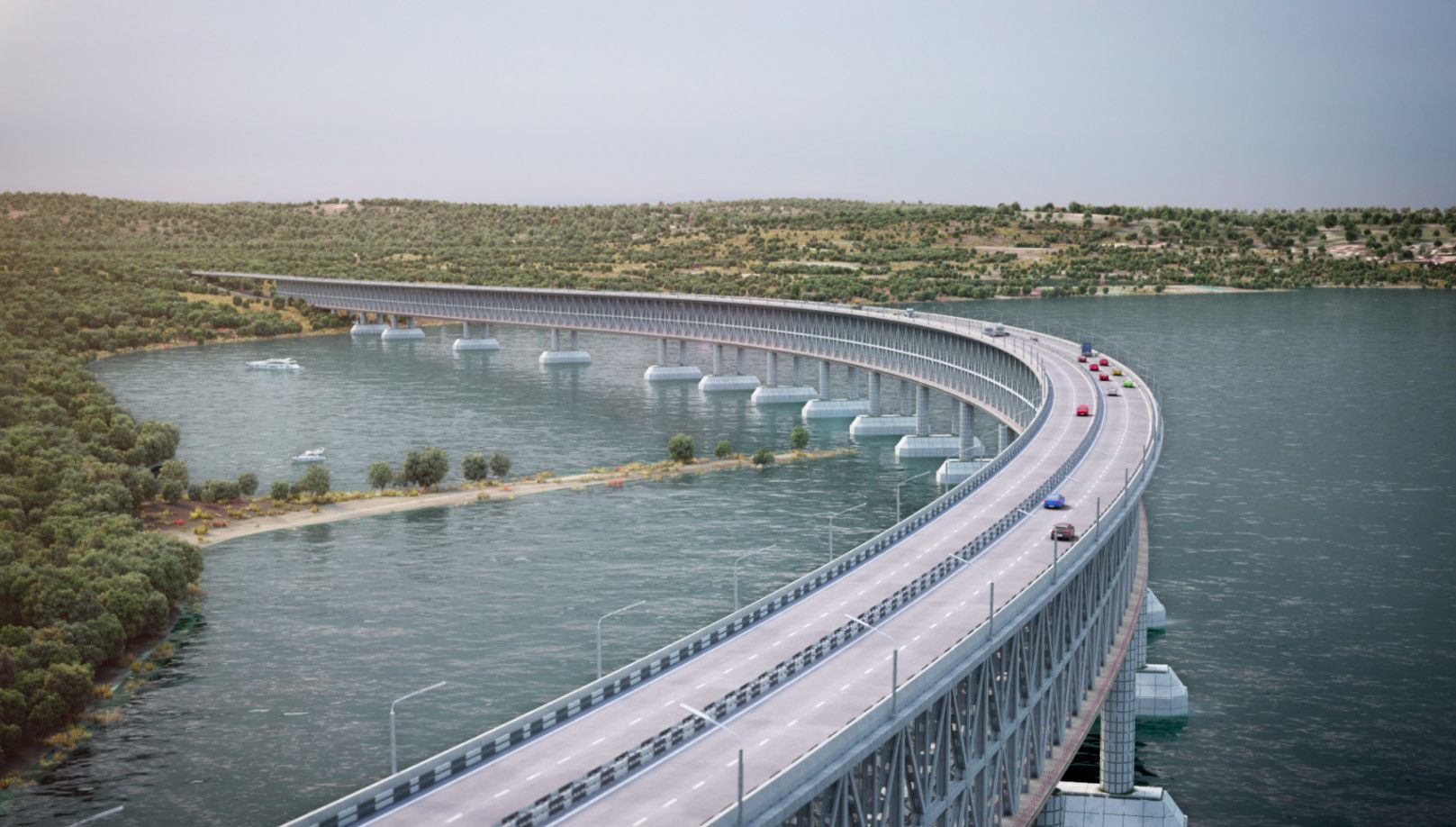 Bridge Construct - 3d model - vray ready 3D model_1