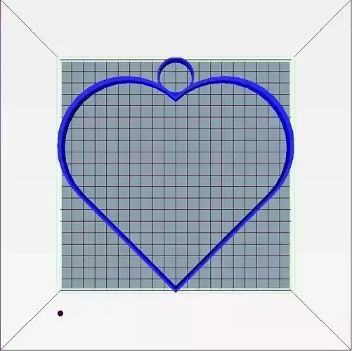 Stylized Heart Keychain